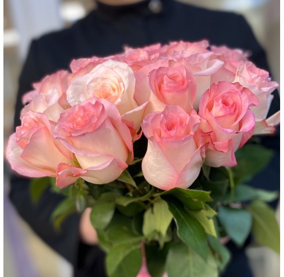 Роза светло-розовая 70см